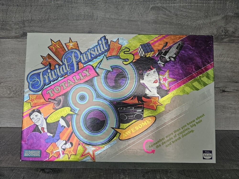Trivial Pursuit Totally 80's Party Adults 2006 Excellent Condition 100% Complete